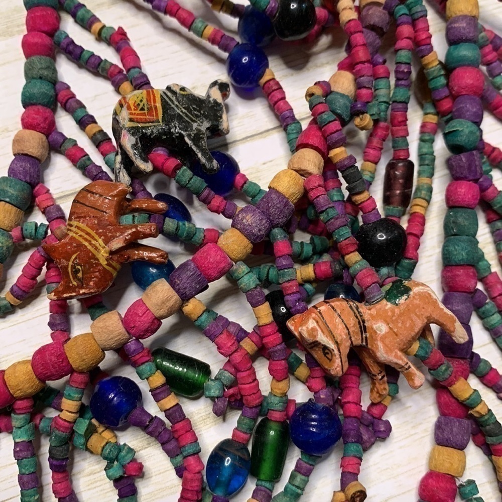 Vintage Tribal Necklace and Earrings Set - Picture 3 of 5